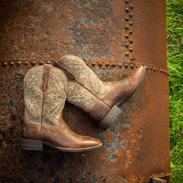 Men Western Boots Ariat Qualifier Western Boot Champ Brown Men Western Boots Ariat Qualifier Western Boot Champ Brown