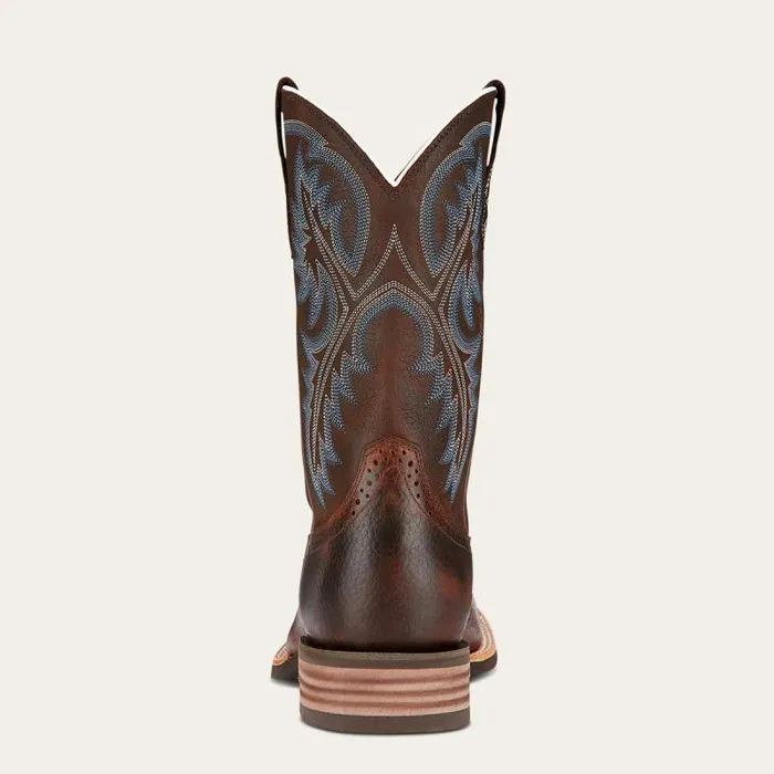 Men Western Boots Ariat Quickdraw Western Boot Brown Oiled Rowdy