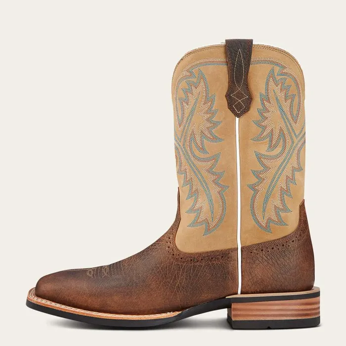 Men Western Boots Ariat Quickdraw Western Boot Tumbled Bark Men Western Boots Ariat Quickdraw Western Boot Tumbled Bark