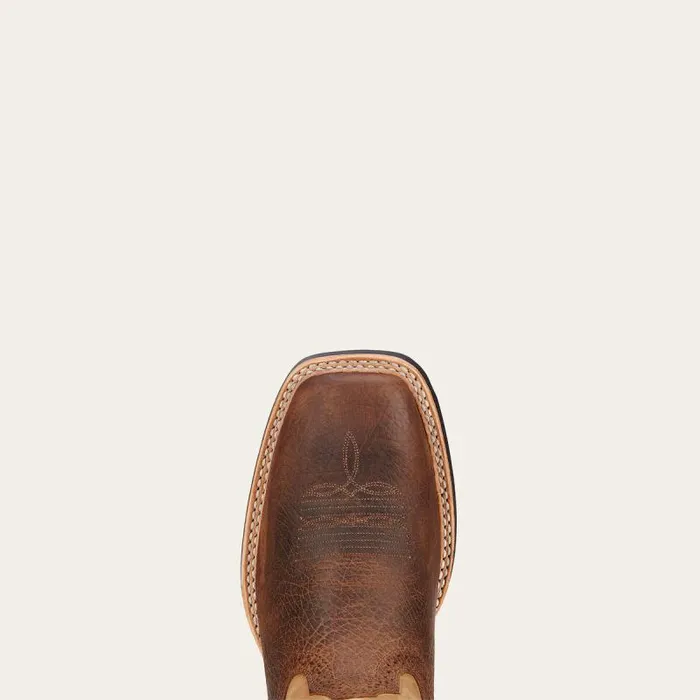 Men Western Boots Ariat Quickdraw Western Boot Tumbled Bark Men Western Boots Ariat Quickdraw Western Boot Tumbled Bark