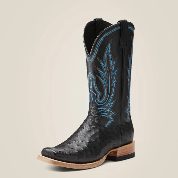 Men Western Boots Ariat Relentless All Around Western Boot Black Full Quill Ostrich Men Western Boots Ariat Relentless All Around Western Boot Black Full Quill Ostrich