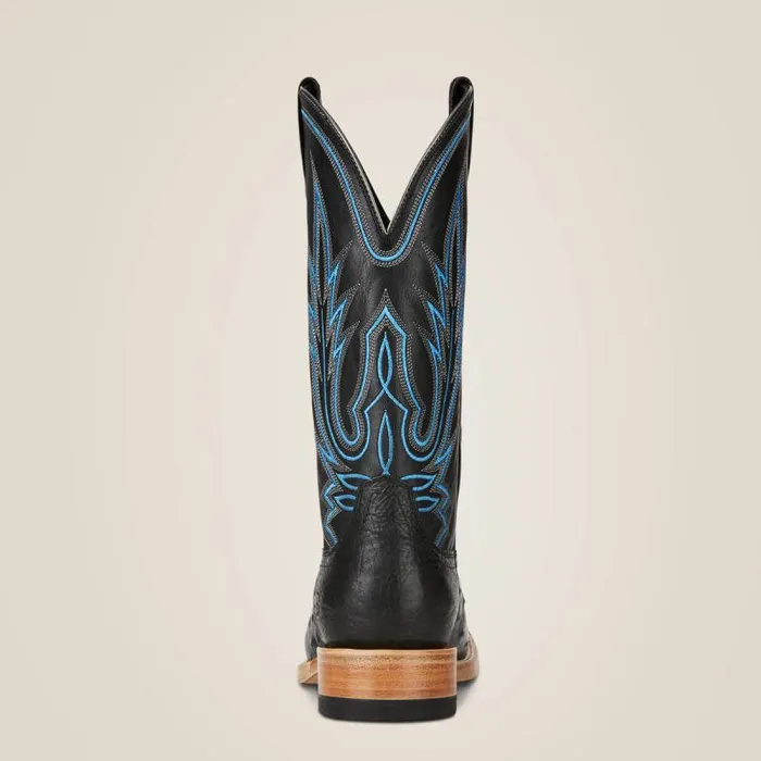 Men Western Boots Ariat Relentless All Around Western Boot Black Full Quill Ostrich