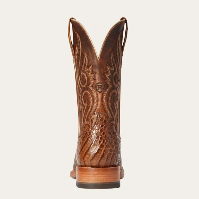 Men Western Boots Ariat Relentless Denton Western Boot Natural Caiman Belly