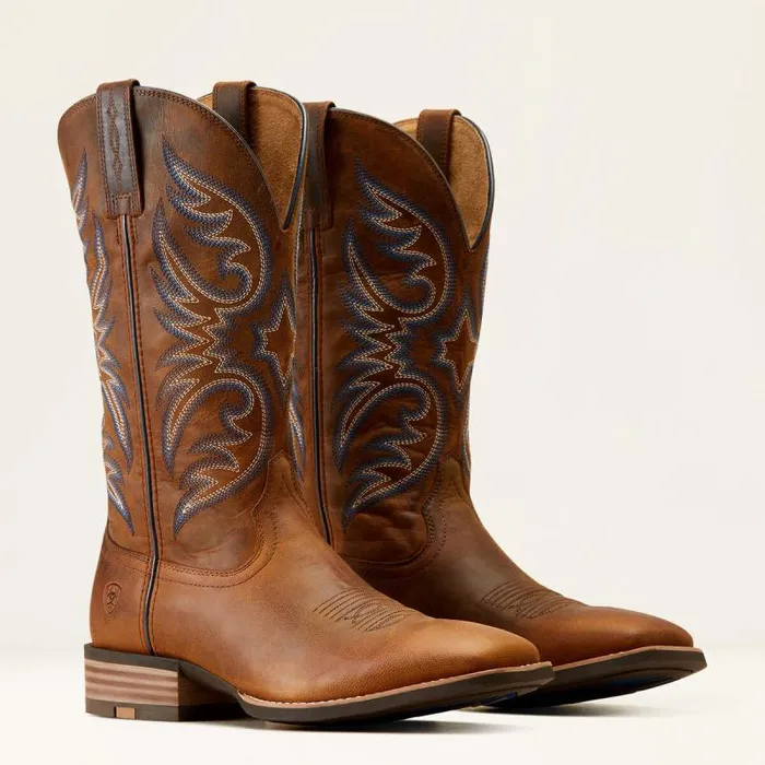 Men Western Boots Ariat Ricochet Cowboy Boot Weathered Chestnut Men Western Boots Ariat Ricochet Cowboy Boot Weathered Chestnut