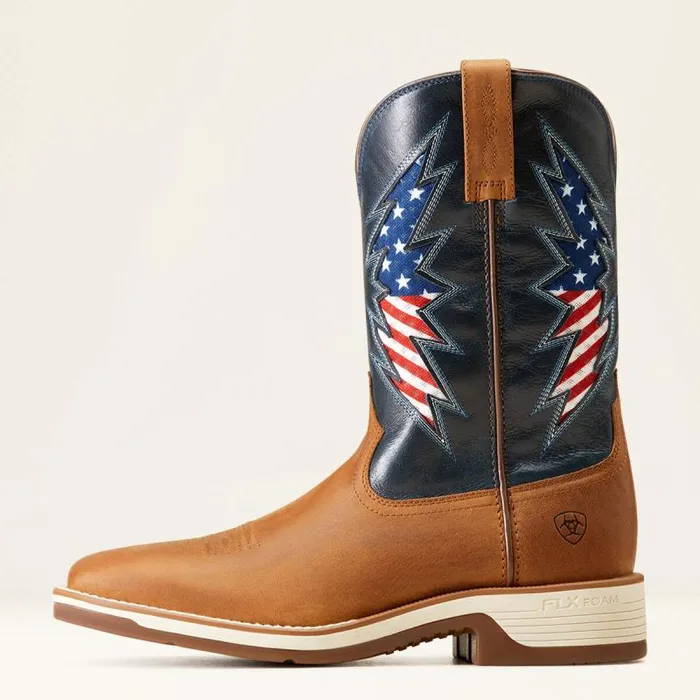 Men Western Boots Ariat Ridgeback VentTEK Western Boot Georgia Clay Men Western Boots Ariat Ridgeback VentTEK Western Boot Georgia Clay