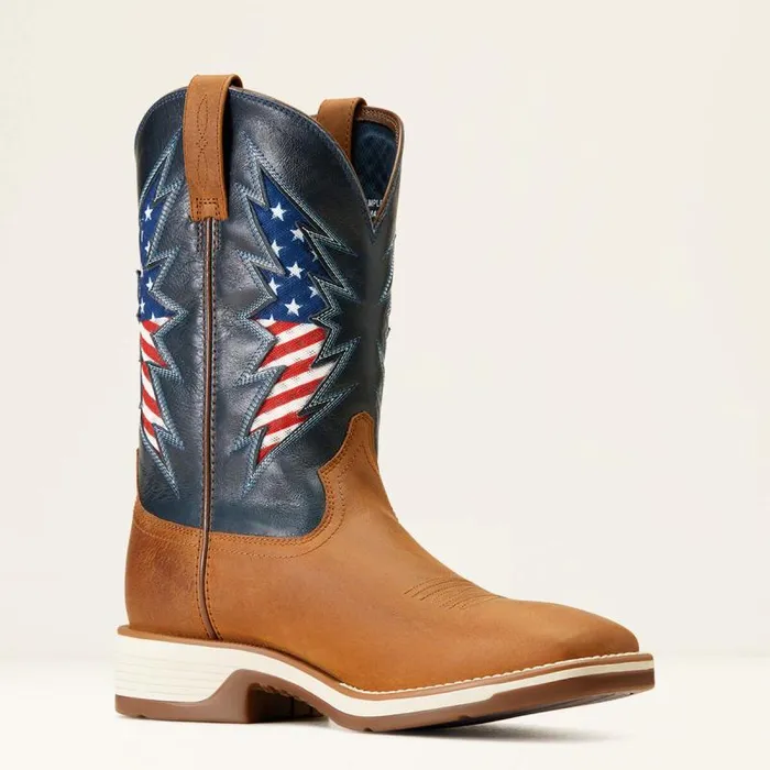 Men Western Boots Ariat Ridgeback VentTEK Western Boot Georgia Clay Men Western Boots Ariat Ridgeback VentTEK Western Boot Georgia Clay