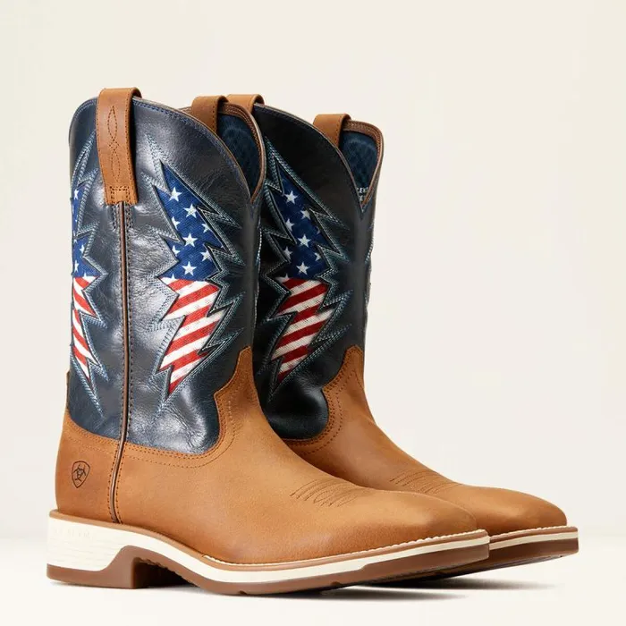 Men Western Boots Ariat Ridgeback VentTEK Western Boot Georgia Clay Men Western Boots Ariat Ridgeback VentTEK Western Boot Georgia Clay