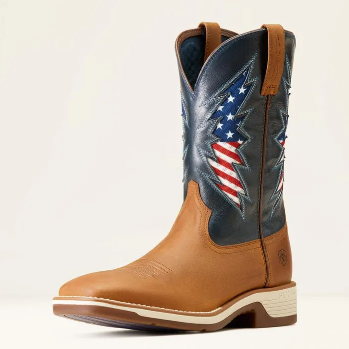 Men Western Boots Ariat Ridgeback VentTEK Western Boot Georgia Clay Men Western Boots Ariat Ridgeback VentTEK Western Boot Georgia Clay