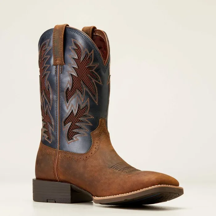 Men Western Boots Ariat Sport Cool VentTEK Western Boot Bar Top Brown Men Western Boots Ariat Sport Cool VentTEK Western Boot Bar Top Brown