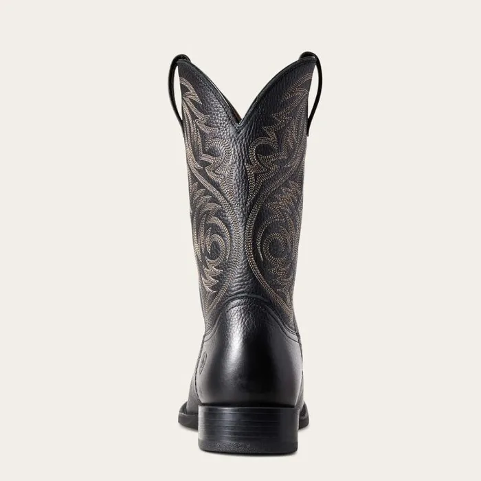 Men Western Boots Ariat Sport Herdsman Western Boot Black Deertan