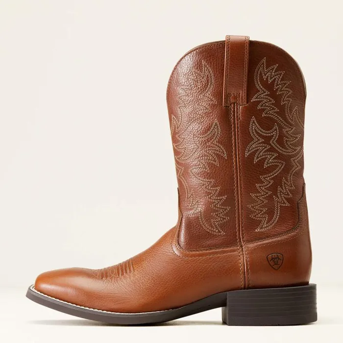 Men Western Boots Ariat Sport Latigo Western Boot Toasted Tan Men Western Boots Ariat Sport Latigo Western Boot Toasted Tan