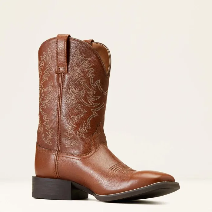 Men Western Boots Ariat Sport Latigo Western Boot Toasted Tan Men Western Boots Ariat Sport Latigo Western Boot Toasted Tan