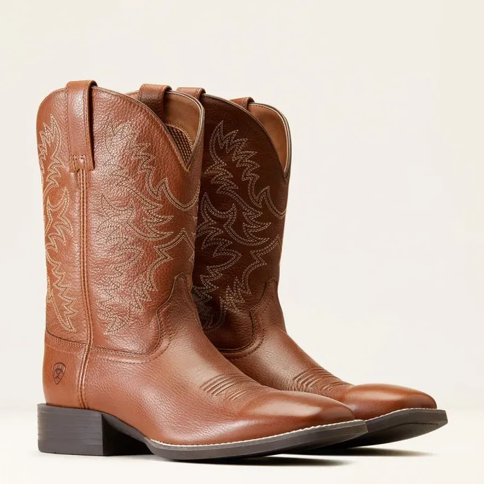 Men Western Boots Ariat Sport Latigo Western Boot Toasted Tan Men Western Boots Ariat Sport Latigo Western Boot Toasted Tan