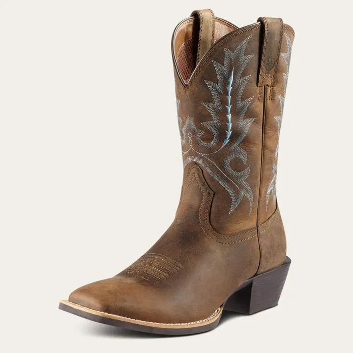 Men Western Boots Ariat Sport Outfitter Western Boot Distressed Brown