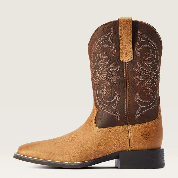 Men Western Boots Ariat Sport Pardner Western Boot Matte Tan Buck