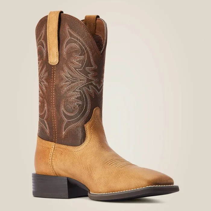 Men Western Boots Ariat Sport Pardner Western Boot Matte Tan Buck