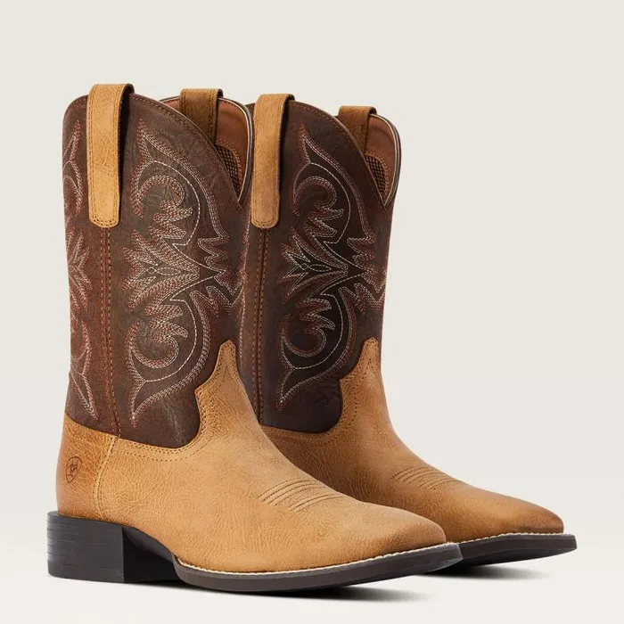Men Western Boots Ariat Sport Pardner Western Boot Matte Tan Buck