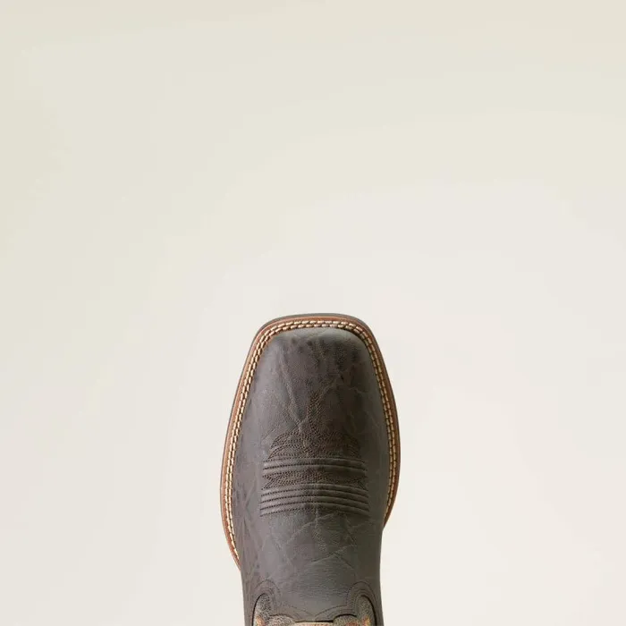 Men Western Boots Ariat Steadfast Western Boot Chocolate Elephant Print Men Western Boots Ariat Steadfast Western Boot Chocolate Elephant Print