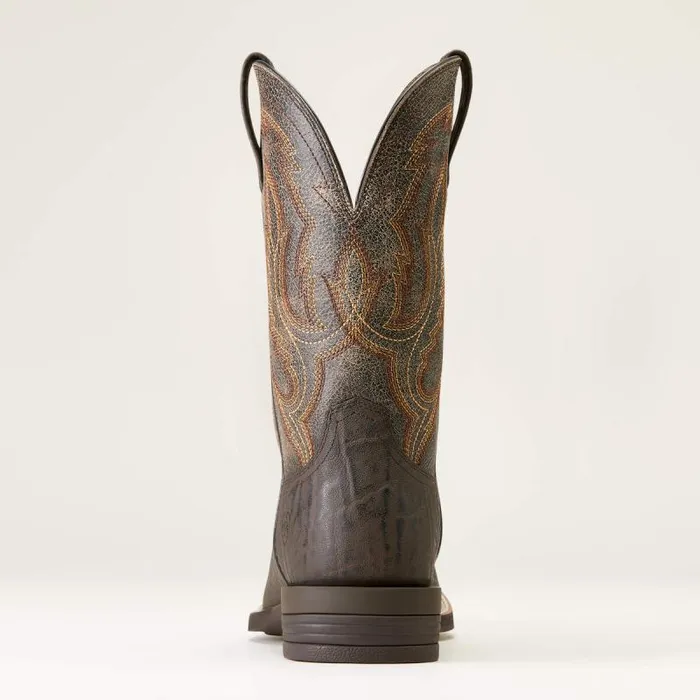 Men Western Boots Ariat Steadfast Western Boot Chocolate Elephant Print Men Western Boots Ariat Steadfast Western Boot Chocolate Elephant Print