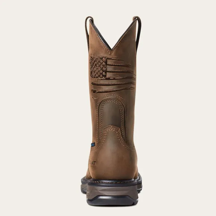 Men Western Boots Ariat WorkHog XT Patriot Waterproof Carbon Toe Work Boot Distressed Brown Men Western Boots Ariat WorkHog XT Patriot Waterproof Carbon Toe Work Boot Distressed Brown