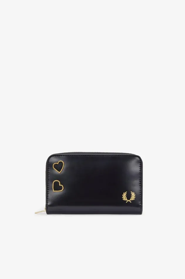 MenWomen Other Accessories Fred Perry Amy Leather Box Wallet Black