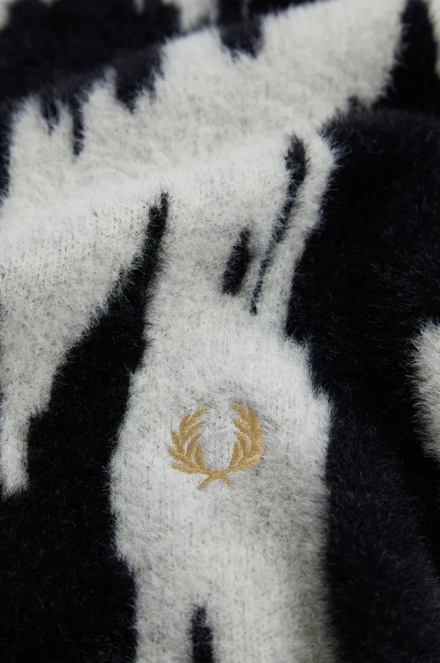 MenWomen Other Accessories Fred Perry Amy Zebra Scarf Ecru