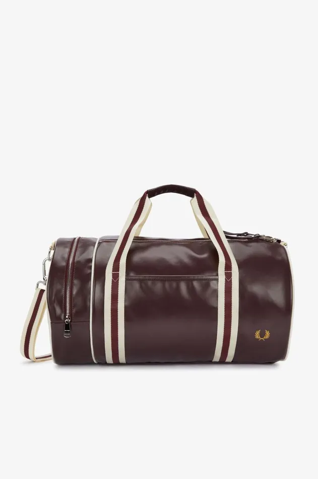 MenWomen Other Accessories Fred Perry Barrel Bag Oxbloodecru