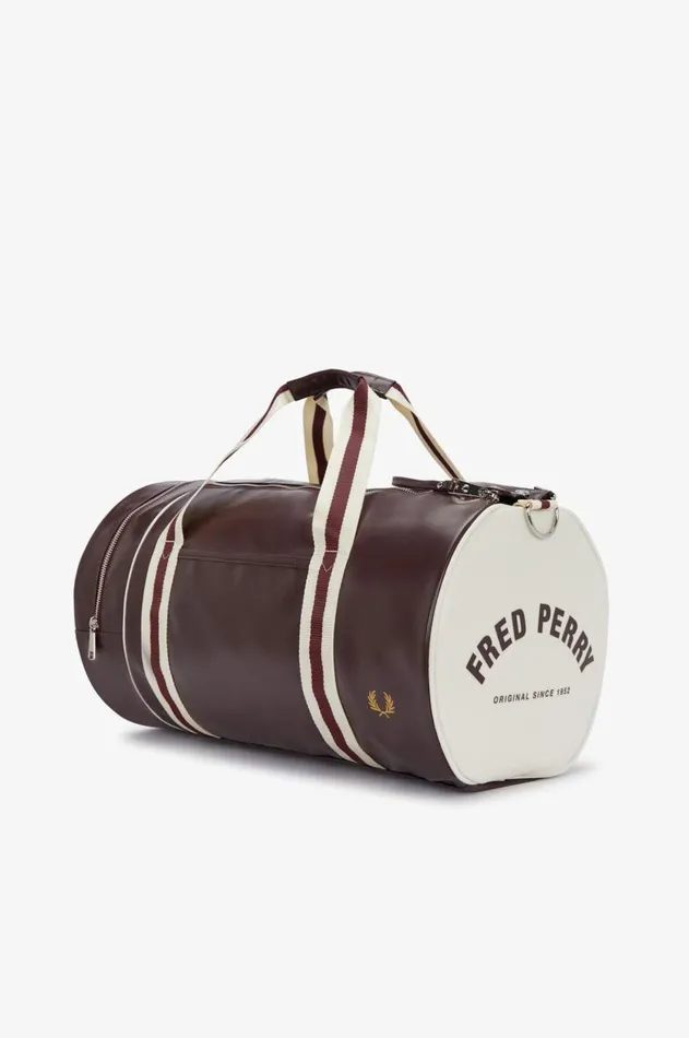 MenWomen Other Accessories Fred Perry Barrel Bag Oxbloodecru