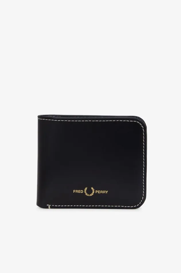 MenWomen Other Accessories Fred Perry Box Leather Billfold Wallet Black