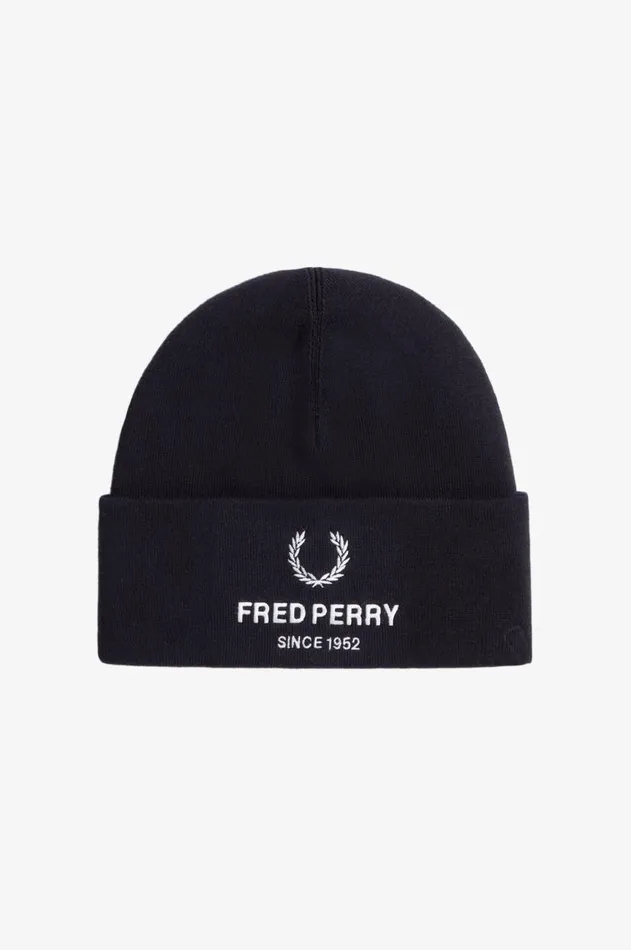 MenWomen Other Accessories Fred Perry Branded Beanie Black