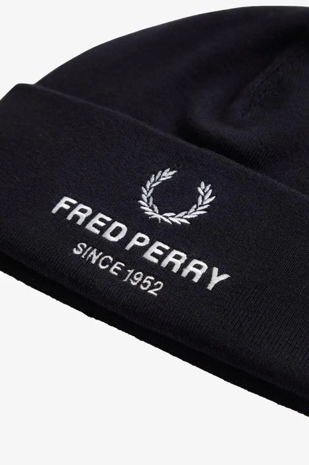MenWomen Other Accessories Fred Perry Branded Beanie Black