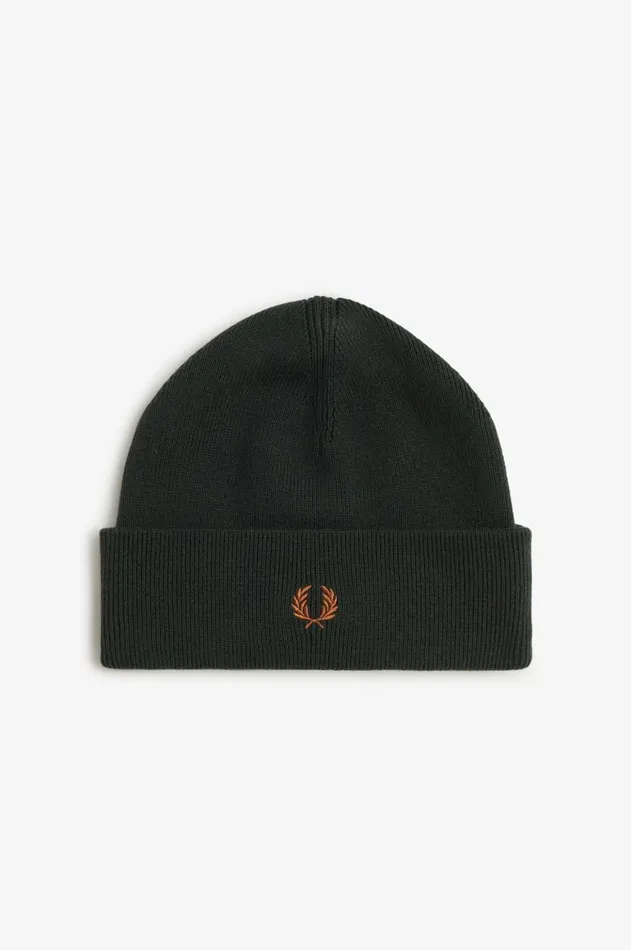 MenWomen Other Accessories Fred Perry Classic Beanie Night Greenmarmalade