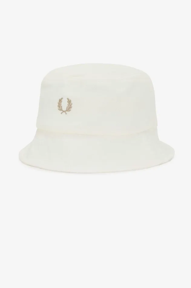 MenWomen Other Accessories Fred Perry Classic Piqu Bucket Hat Ecruwarm Stone