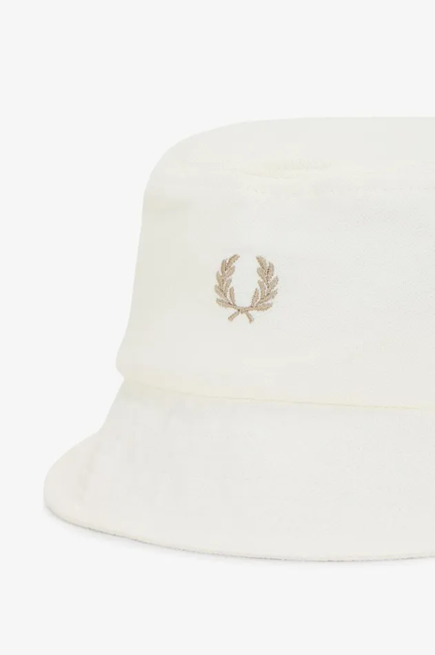 MenWomen Other Accessories Fred Perry Classic Piqu Bucket Hat Ecruwarm Stone