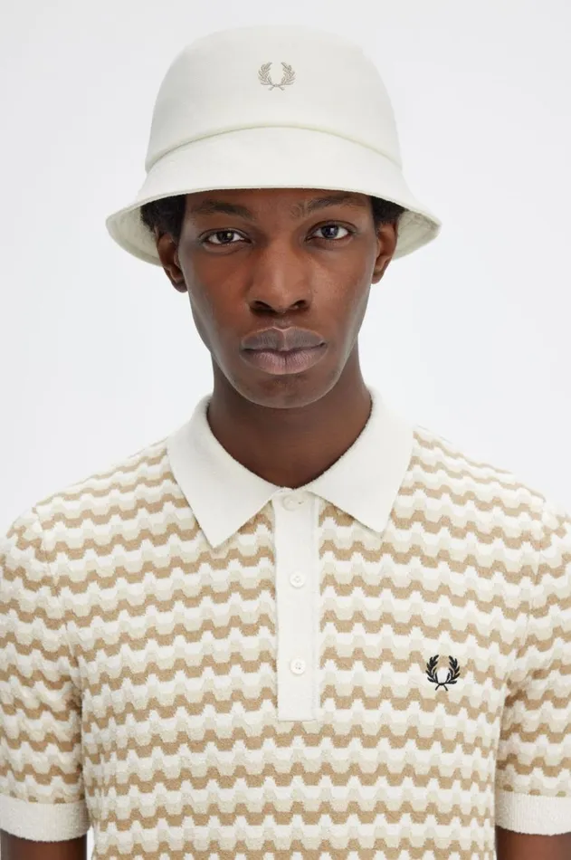 MenWomen Other Accessories Fred Perry Classic Piqu Bucket Hat Ecruwarm Stone
