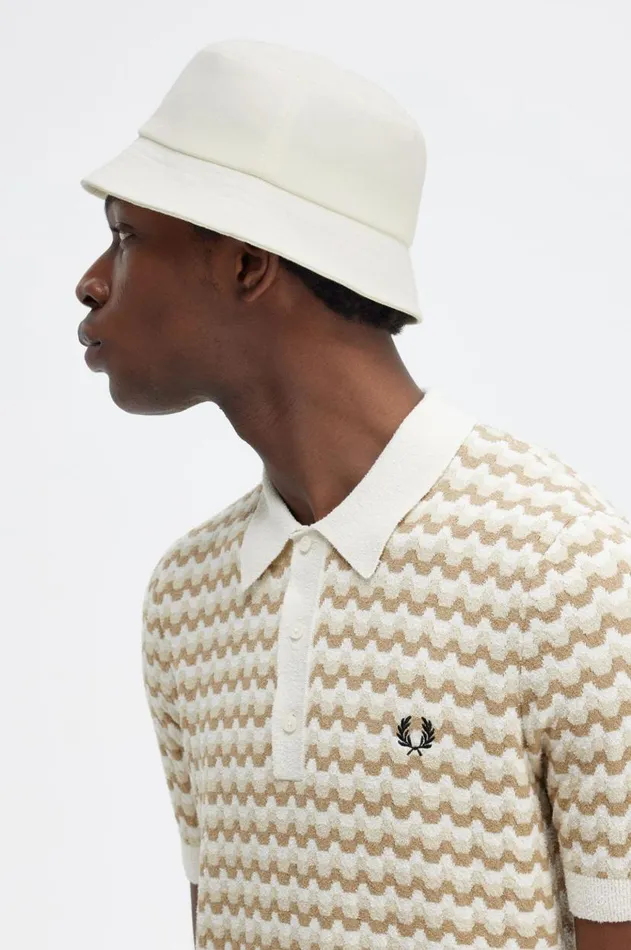 MenWomen Other Accessories Fred Perry Classic Piqu Bucket Hat Ecruwarm Stone
