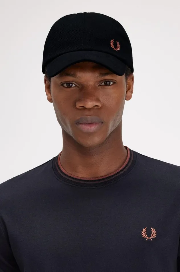MenWomen Other Accessories Fred Perry Classic Piqu Cap Blackwhisky Brown