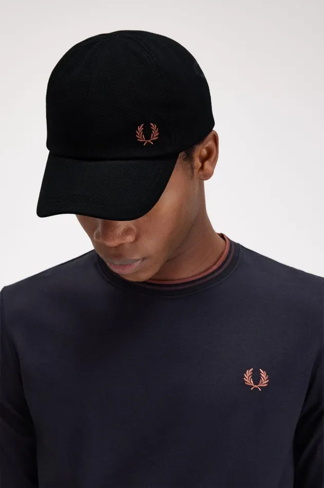 MenWomen Other Accessories Fred Perry Classic Piqu Cap Blackwhisky Brown