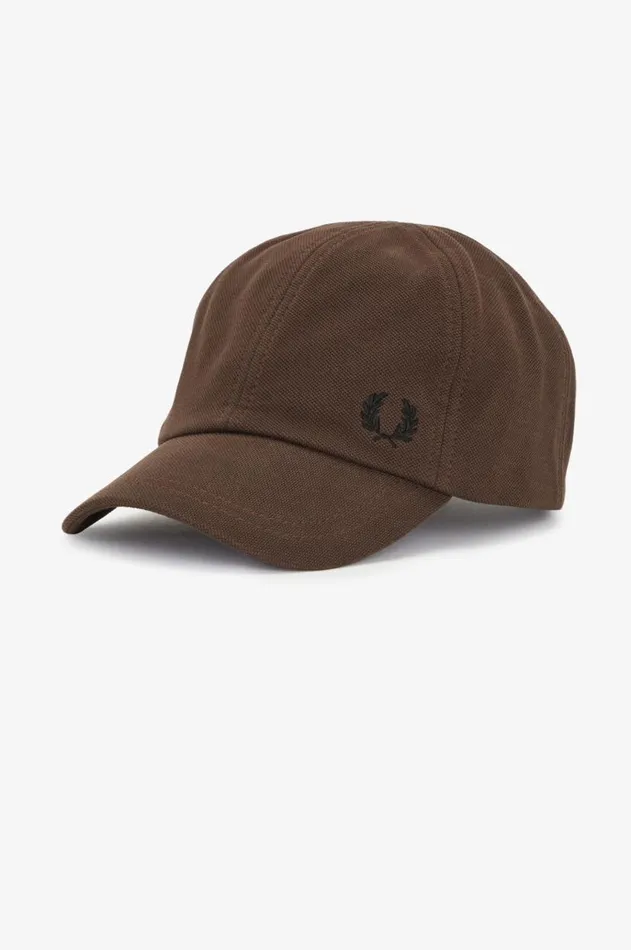 MenWomen Other Accessories Fred Perry Classic Piqu Cap Burnt Tobaccoblack