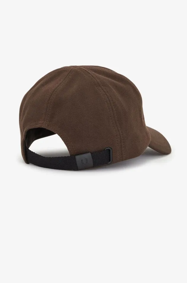 MenWomen Other Accessories Fred Perry Classic Piqu Cap Burnt Tobaccoblack