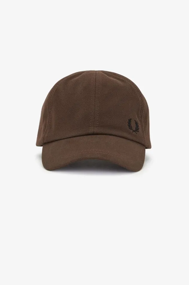 MenWomen Other Accessories Fred Perry Classic Piqu Cap Burnt Tobaccoblack