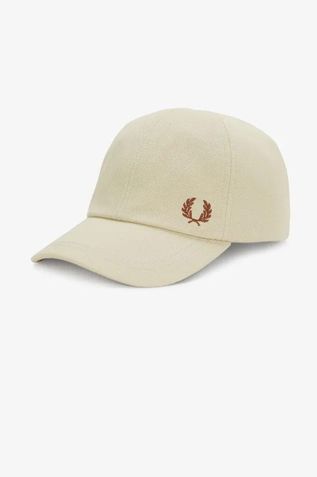 MenWomen Other Accessories Fred Perry Classic Piqu Cap Oatmealwhisky Brown