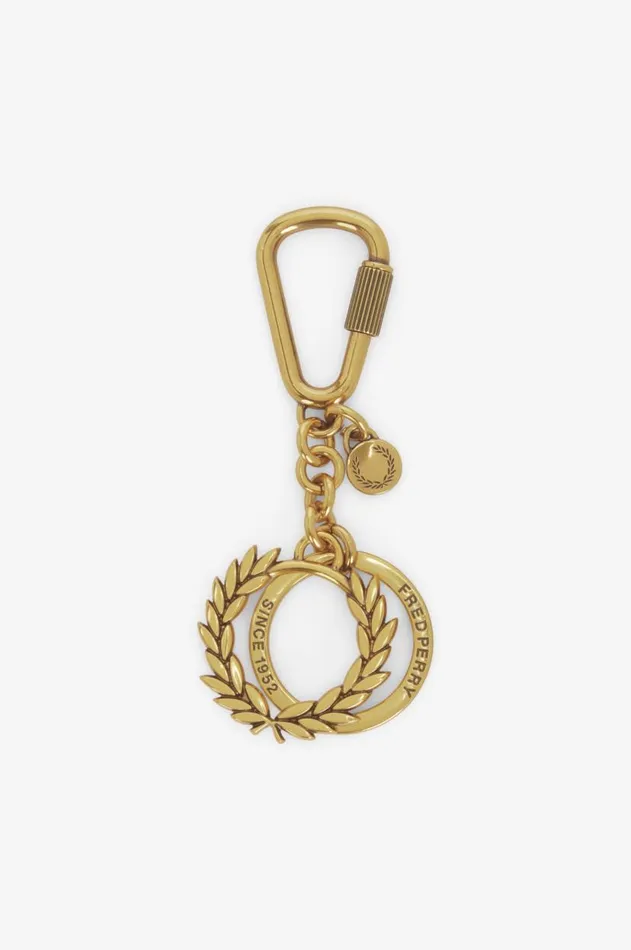 MenWomen Other Accessories Fred Perry Laurel Wreath Keyring Gold