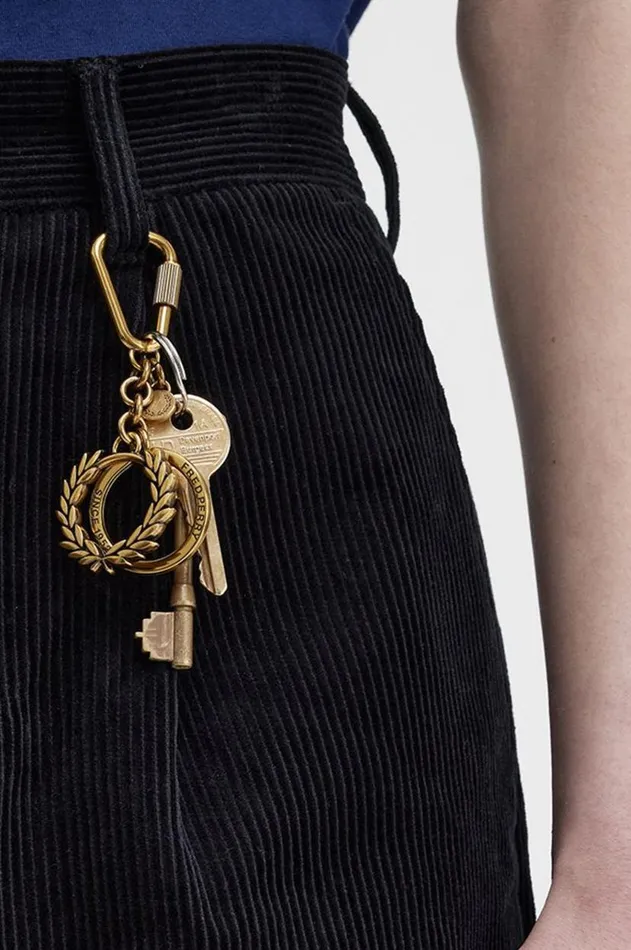 MenWomen Other Accessories Fred Perry Laurel Wreath Keyring Gold