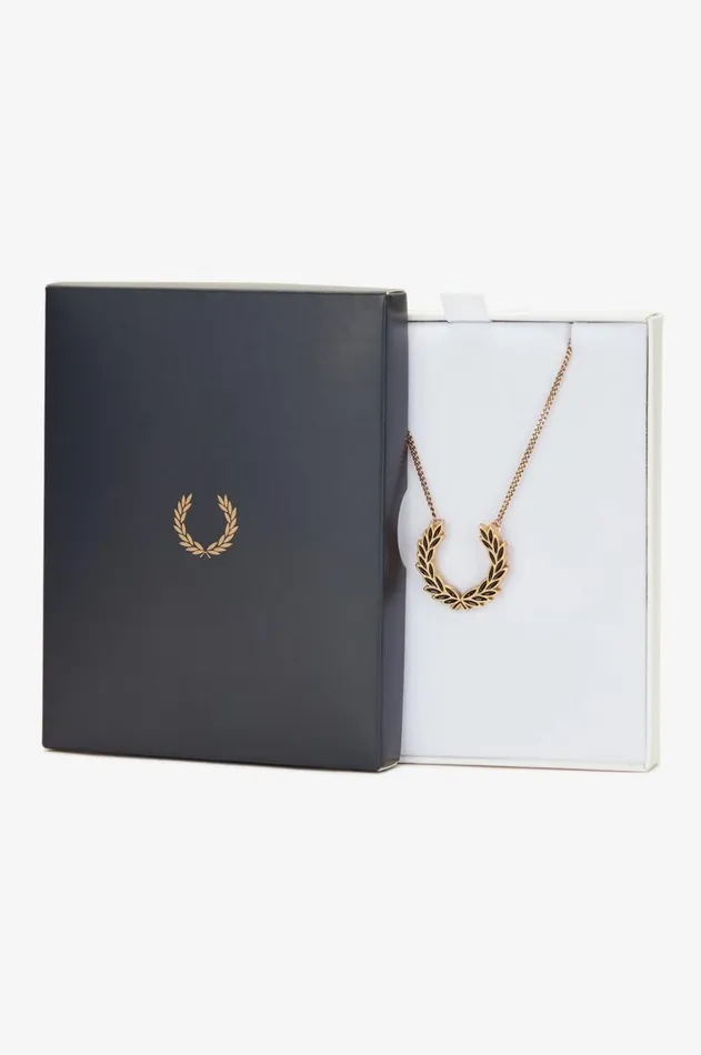 MenWomen Other Accessories Fred Perry Laurel Wreath Necklace Gold