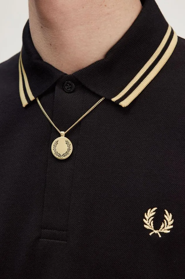 MenWomen Other Accessories Fred Perry Laurel Wreath Pendant Necklace Gold