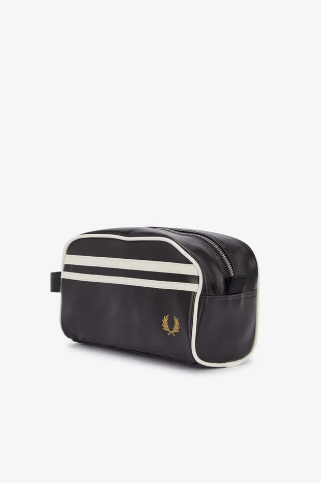 MenWomen Other Accessories Fred Perry Laurel Wreath Wash Bag Blackecru