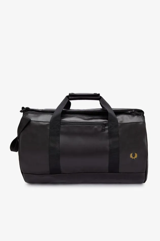 MenWomen Other Accessories Fred Perry Tonal Barrel Backpack Blackgold