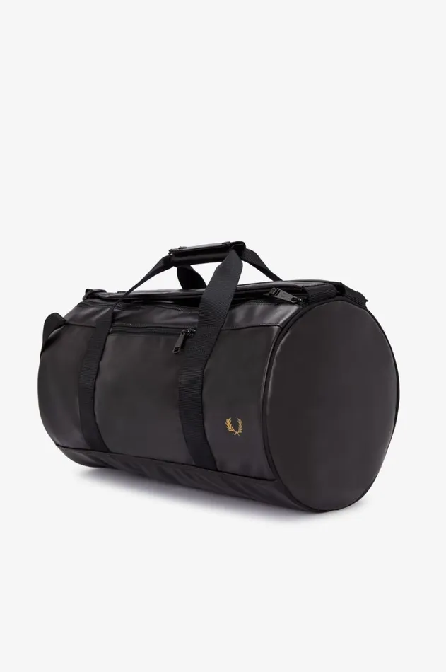 MenWomen Other Accessories Fred Perry Tonal Barrel Backpack Blackgold