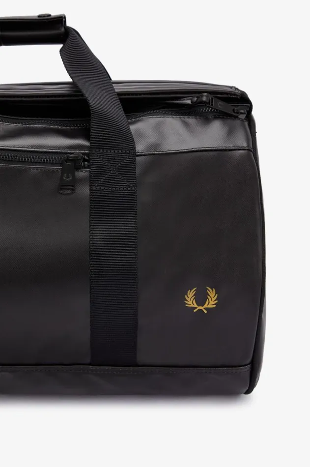 MenWomen Other Accessories Fred Perry Tonal Barrel Backpack Blackgold
